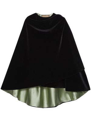 Gucci cotton cape coat - Black