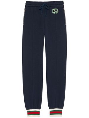 Gucci Cotton jersey track bottoms - Blue