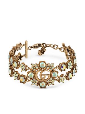 Gucci crystal-embellished bracelet - Gold