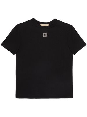 Gucci crystal-embellished cotton T-shirt - Black