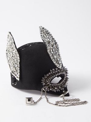 Gucci - Crystal-embellished Felt Hat - Womens - Black