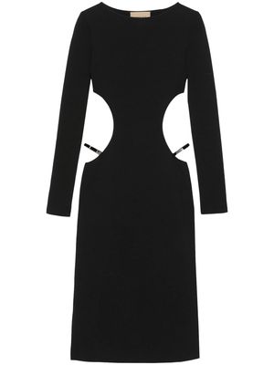 Gucci Crystal G Square midi dress - 1000 Nero