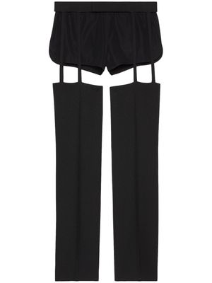 Gucci cut-out detail trousers - 1000 Black