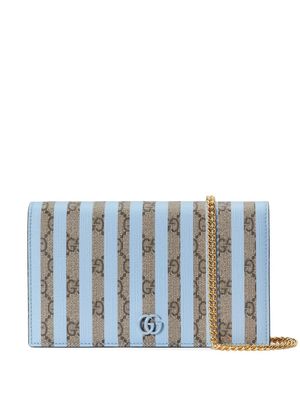 Gucci Double G chain mini bag - Blue