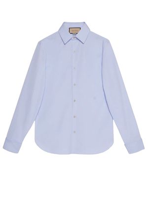 Gucci Double G cotton shirt - Blue