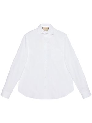 Gucci Double G embroidered shirt - White