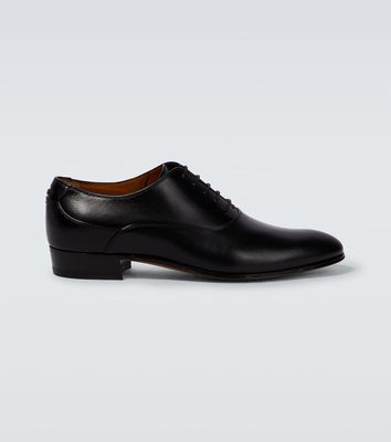 Gucci Double G leather Derby shoes