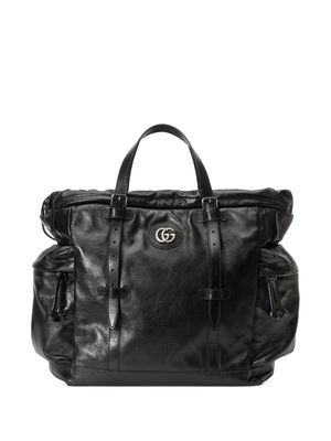 Gucci double G logo tote bag - Black