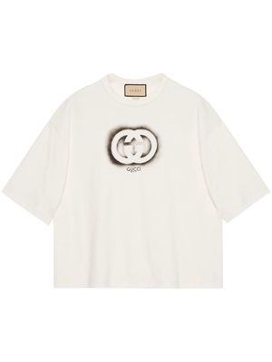 Gucci Double G-print cotton T-shirt - White
