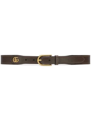 Gucci Double-G thin belt - Brown