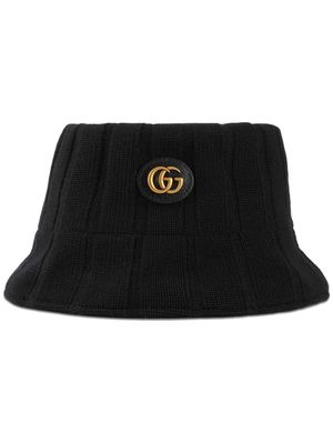 Gucci Double G wool bucket hat - Black