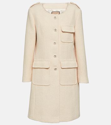 Gucci Embellished wool-blend bouclé coat