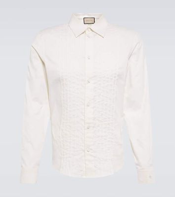 Gucci Embroidered cotton shirt