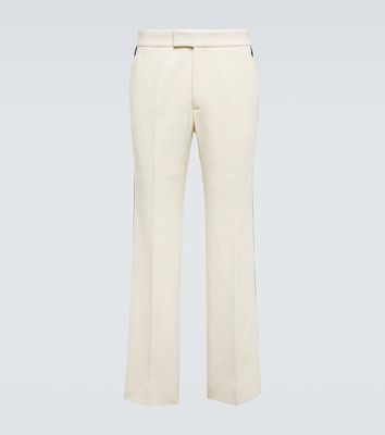 Gucci Embroidered straight tweed pants