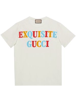 Gucci Exquisite Gucci short-sleeve T-shirt - White
