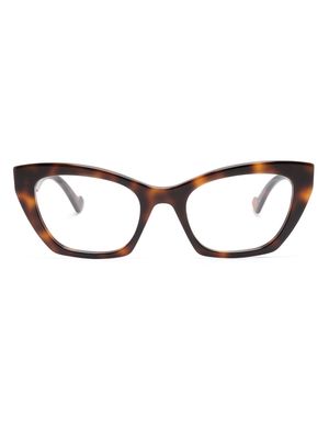 Gucci Eyewear cat-eye-frame glasses - Brown