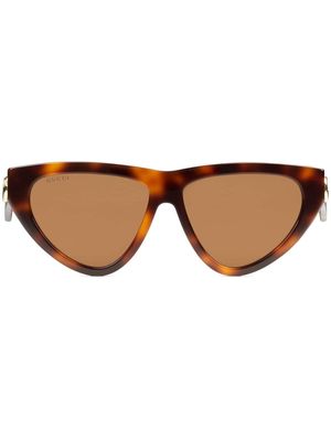 Gucci Eyewear cat-eye frame sunglasses - 2323 Marrone