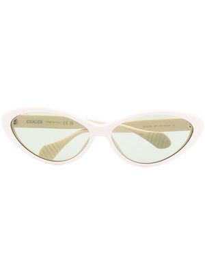 Gucci Eyewear cat-eye frame sunglasses - White
