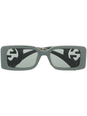 Gucci Eyewear Chaise Lounge rectangle-frame sunglasses - Grey