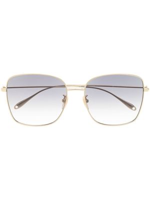 Gucci Eyewear Charms oversize sunglasses - Gold