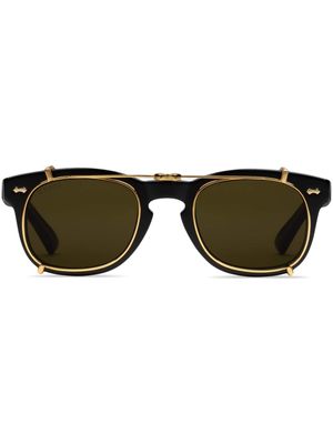 Gucci Eyewear double-frame round sunglasses - Black