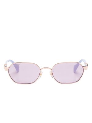 Gucci Eyewear Double-G geometric-frame sunglasses - Pink