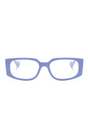 Gucci Eyewear Double-G rectangle-frame glasses - Purple