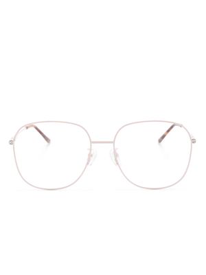 Gucci Eyewear Double G square-frame glasses - Pink