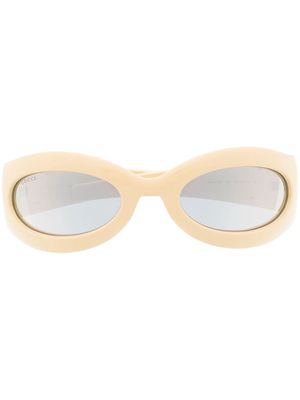 Gucci Eyewear geometric-frame sunglasses - Neutrals