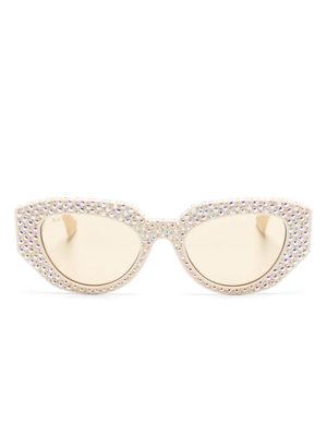 Gucci Eyewear geometric-frame tinted glasses - Neutrals