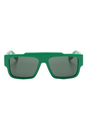 Gucci Eyewear GG rectangle-frame sunglasses - Green