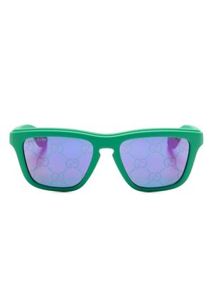 Gucci Eyewear GG Supreme square-frame sunglasses - Green