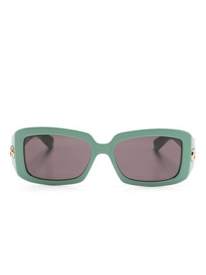 Gucci Eyewear Icon GG rectangle-frame sunglasses - Green