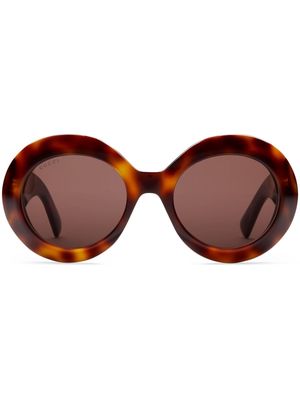 Gucci Eyewear Interlocking G logo Jackie O-frame sunglasses - Brown