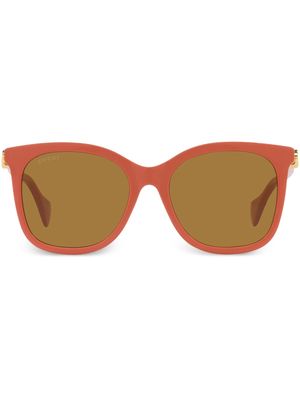 Gucci Eyewear Interlocking G square-frame sunglasses - 3500R1 Pink