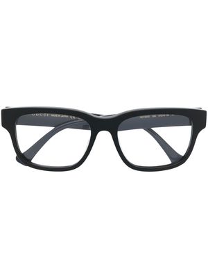 Gucci Eyewear logo-arm detail glasses - Black