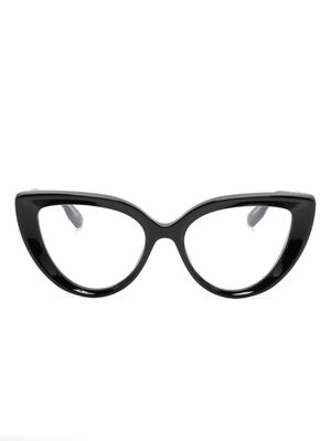 Gucci Eyewear logo-engraved cat-eye glasses - Black