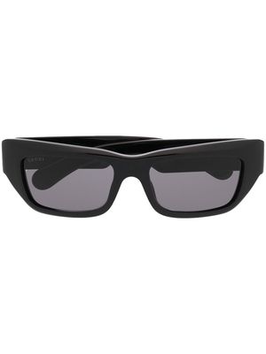 Gucci Eyewear logo-plaque arm sunglasses - Black