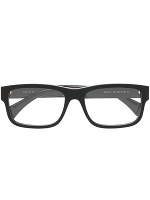 Gucci Eyewear logo-print arm glasses - Black