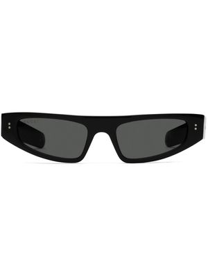 Gucci Eyewear logo-print cat-eye frame sunglasses - Black