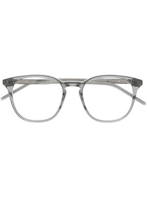 Gucci Eyewear logo square-frame glasses - Grey