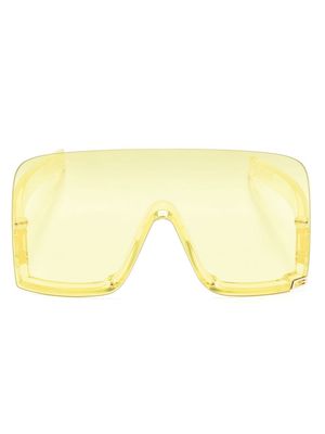 Gucci Eyewear Mask-shaped frame sunglasses - Yellow