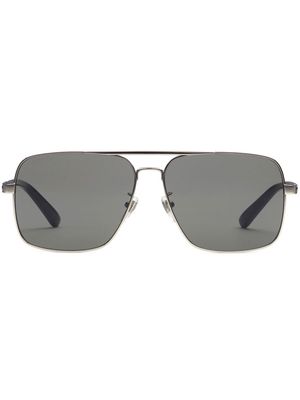 Gucci Eyewear Navigator double-bridge sunglasses - Silver