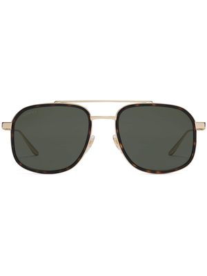 Gucci Eyewear navigator-frame sunglasses - Gold