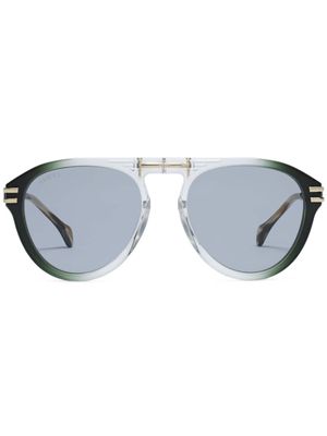 Gucci Eyewear oversized round sunglasses - Green