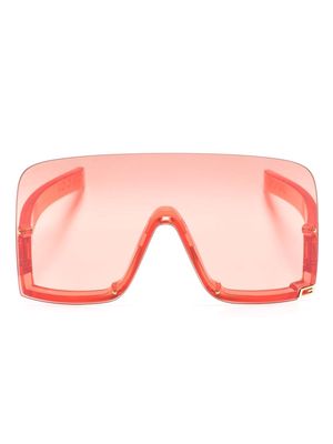 Gucci Eyewear oversized shield-frame sunglasses - Red