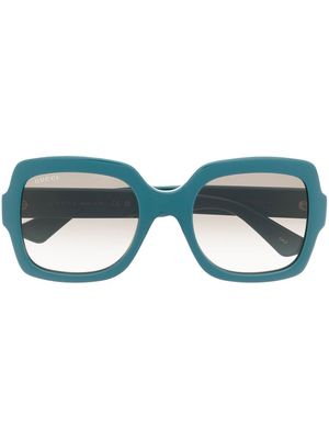 Gucci Eyewear oversized square-frame sunglasses - Blue