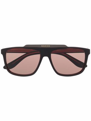 Gucci Eyewear pilot-frame sunglasses - Red