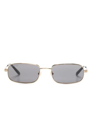 Gucci Eyewear rectangle-frame sunglasses - Gold
