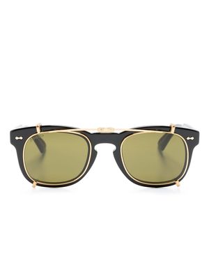 Gucci Eyewear removable-lense detail sunglasses - Black